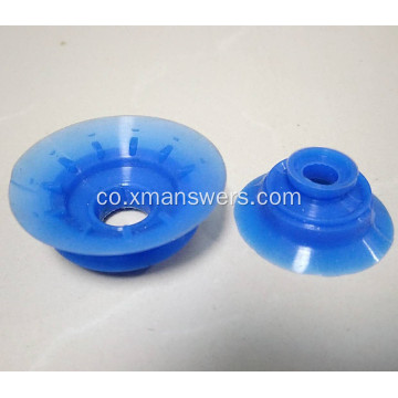 Sucker in vinile blu trasparente / PVC / gomma stampatu persunalizatu per l&#39;elevazione